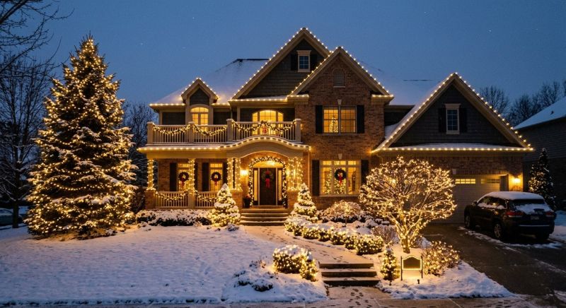 Xmas Lights Installation in Roswell, GA